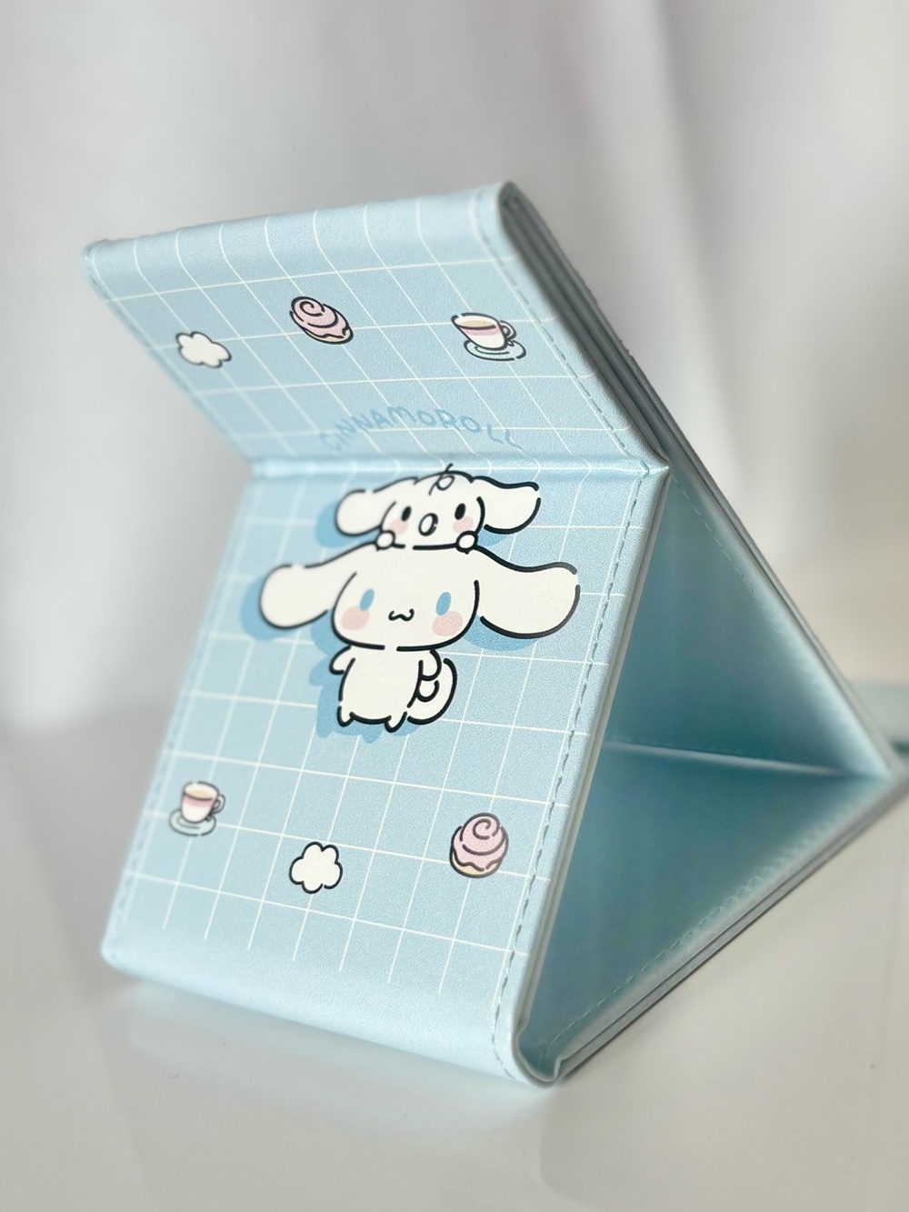 Pochacco Compact Foldable Travel Mirror w Stand NWT Sanrio Japan Exclusive